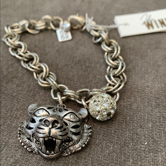 Bold John Wind Silver Tiger Charm Bracelet - NWT - Picture 3 of 4